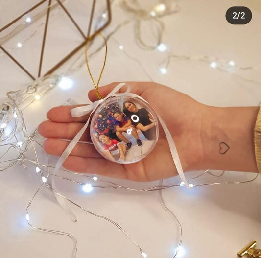 Bolas de Natal Com Fotos Personalizadas