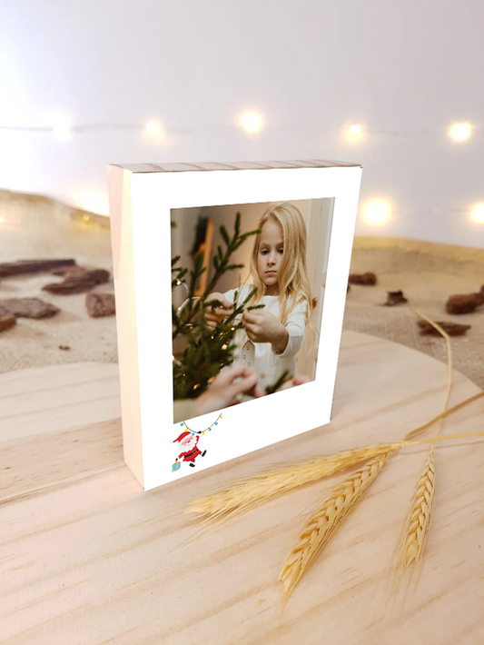 Polaroid de Mesa Personalizado Com Ícone do Papai Noel